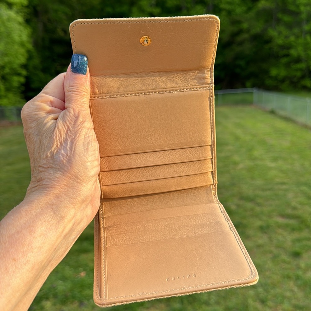 Celine CC monogram denim wallet in yellow in like new condition. authent… - Picture 10 of 15
